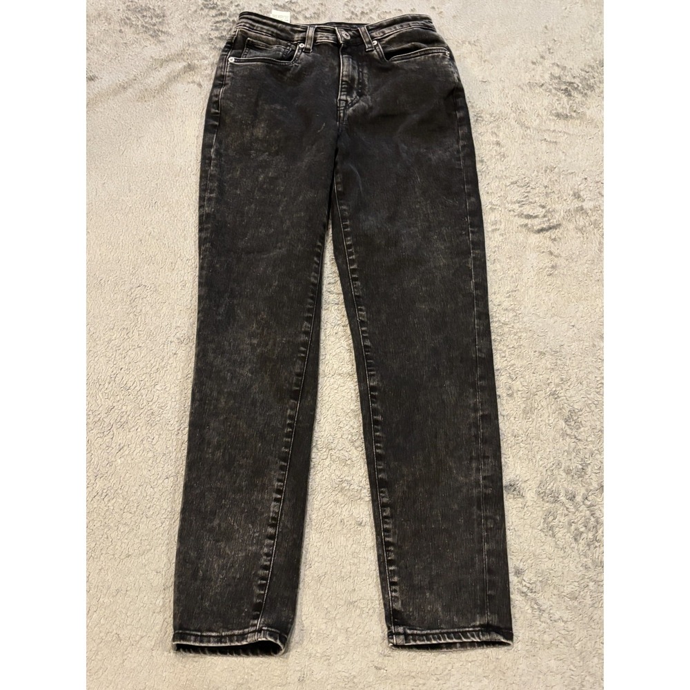 Buffalo David Bitton Jeans Womens 26 Mom Jeans Margot Straight Dark Wash Blue